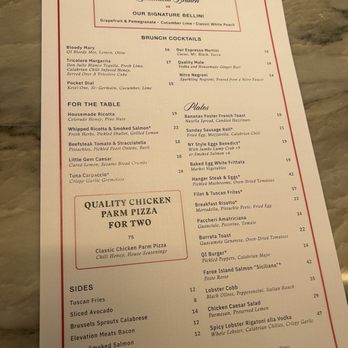 Quality Italian - Menu - Italian Near Me - Denver, Colorado
