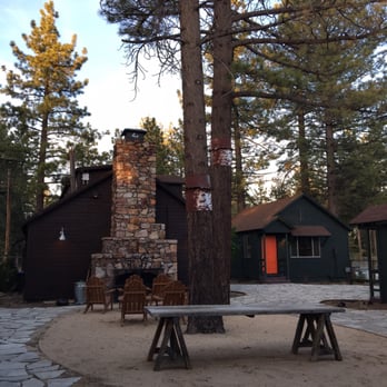 Noon Lodge at Mallard Bay - The communal fireplace. - Big Bear Lake, CA
