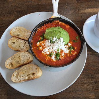Current Cafe + Surf - Shakshuka 9/10 Just needs more baguette slices and the eggs to be less done and it will be perfect! - Cafes Near Me - Long Beach, Washington Current Cafe + Surf - Shakshuka 9/10 Just needs more baguette slices and the eggs to be less done and it will be perfect! - Cafes Near Me - Long Beach, Washington
