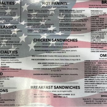 Uncle Dave's Jr - Back of Menu Sep 2023 - New American Near Me - King George, Virginia