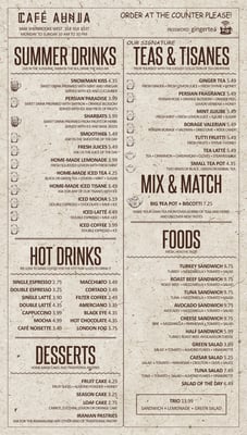 Menu photo 7 Cafe Aunja Montreal, QC