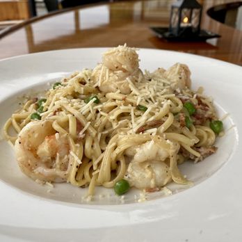 Dockside Grill - Shrimp and pasta - New American Near Me - Falmouth, Maine Dockside Grill - Shrimp and pasta - New American Near Me - Falmouth, Maine
