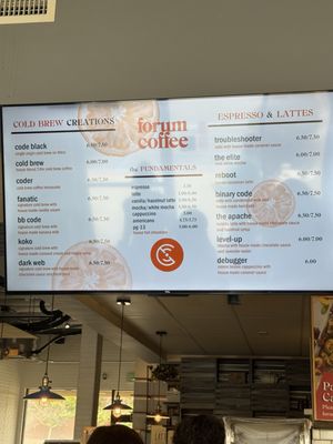 Menu photo 8 Forum Coffee San Diego, CA Menu photo 8 Forum Coffee San Diego, CA