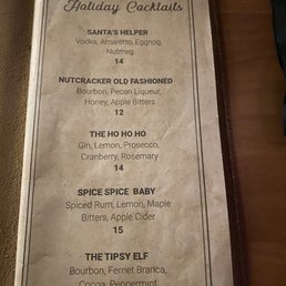 Holiday cocktails