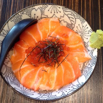 Izakaya Ju - Salmon & Ikura Gohan $17 CAD - Japanese Near Me - Markham, Ontario