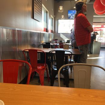 Charleys Cheesesteaks - From my back table looking forward at the other 3 inside tables. - Sandwiches Near Me - Circleville, Ohio