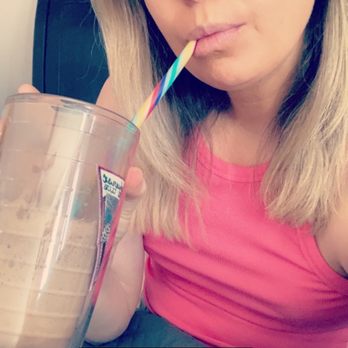 It's Coffee - Me drinking my shake like I do every morning! - Coffee & Tea Near Me - Centennial, Colorado
