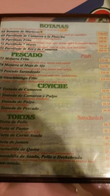 Menu photo 7 El Ausente Las Vegas, NV