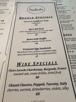 Menu photo 2 Sarabeth's New York, NY Menu photo 2 Sarabeth's New York, NY