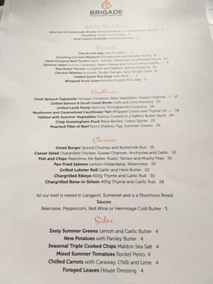 Menu photo 5 The Brigade London, XGL