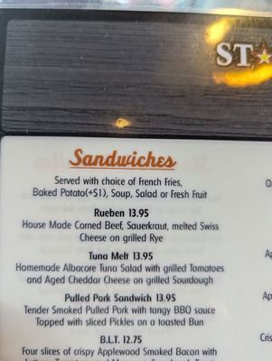 Menu photo 2 Starwood Cafe McKinney, TX Menu photo 2 Starwood Cafe McKinney, TX