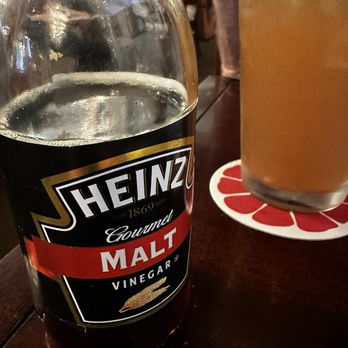 Murphy's Bar & Grill - Famous malt vinegar to go with the fish and chips - Irish Pub Near Me - Honolulu, Hawaii