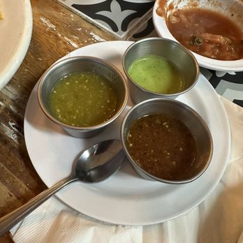 Xochipilli Taco Bar - Salsa sampler - New Mexican Cuisine Near Me - Van Nuys, California Xochipilli Taco Bar - Salsa sampler - New Mexican Cuisine Near Me - Van Nuys, California