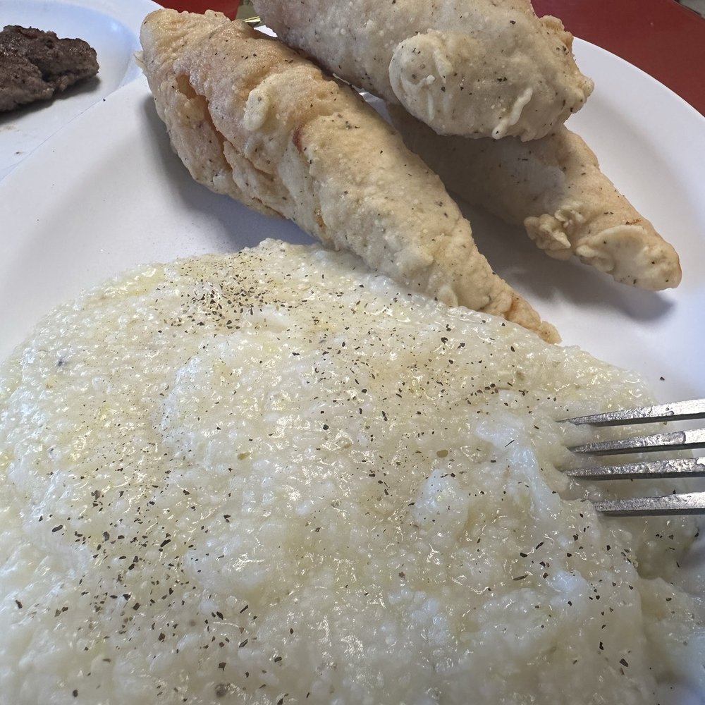 Charlie's Diner - Chicken Tenders (3) and grits - Diners Near Me - Jacksonville, Florida