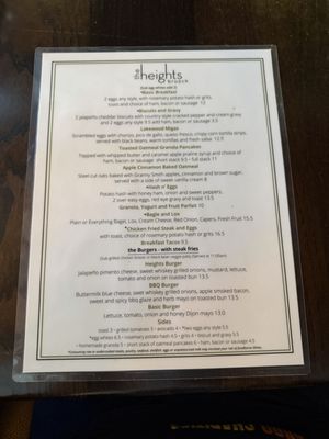 Menu photo 3 The Heights Dallas, TX
