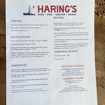 Haring's Noank - The menu - Bars Near Me - Groton, Connecticut Haring's Noank - The menu - Bars Near Me - Groton, Connecticut