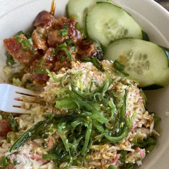 Ai Pono Cafe - Fresh Ahi Poke Bowl wish spicy ahi - Asian Fusion Near Me - Costa Mesa, California