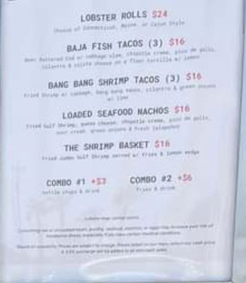 Menu photo 2 Salty Jax Seafood Biloxi, MS Menu photo 2 Salty Jax Seafood Biloxi, MS
