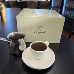 Cake and Armenian coffee Cake and Armenian coffee