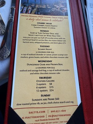 Menu photo 1 Salty's on Alki Seattle, WA Menu photo 1 Salty's on Alki Seattle, WA