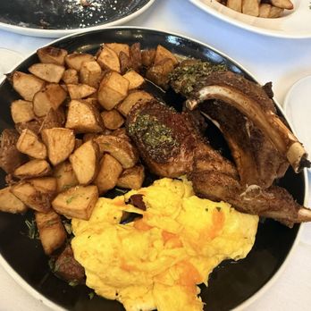 Fruition at 135th - Herb Kissed Lamb Chops, eggs, home fried potatoes - Landmarks & Historical Buildings Near Me - Baltimore, Maryland Fruition at 135th - Herb Kissed Lamb Chops, eggs, home fried potatoes - Landmarks & Historical Buildings Near Me - Baltimore, Maryland