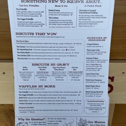 Maple Street Biscuit Company Keller - Front of the menu