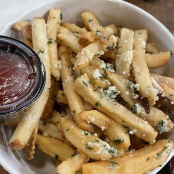 Infused Restaurant & Bar - Hand-Cut Garlic Parmesan Fries - Tapas/Small Plates Near Me - Cherry Hill, New Jersey Infused Restaurant & Bar - Hand-Cut Garlic Parmesan Fries - Tapas/Small Plates Near Me - Cherry Hill, New Jersey