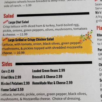 Ma’s Café - Menu - American Near Me - Leesburg, Texas Ma’s Café - Menu - American Near Me - Leesburg, Texas