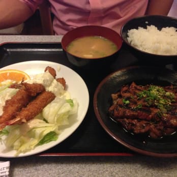 Gombei - Fried shrimp and beef takiniku, (3.5/5) - Japanese Near Me - San Jose, California