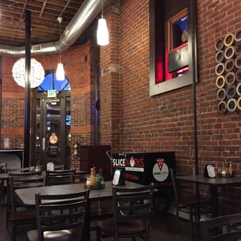 Sliceworks - interior of sliceworks - Pizza Near Me - Denver, Colorado
