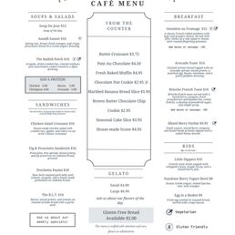 Café Menu