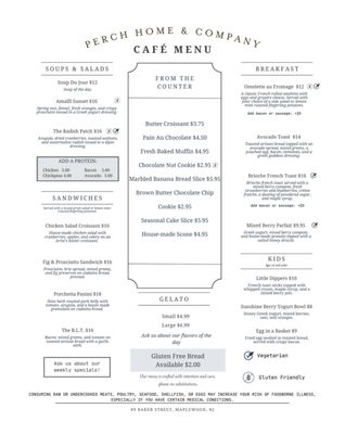 Menu photo 2 Perch Home Maplewood, NJ
