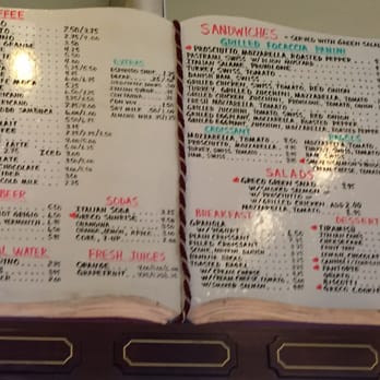 Caffe Greco - Menu as of 11.01.2015 - Coffee & Tea Near Me - San Francisco, California