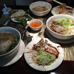 Pho Saigon Kitchen - Midway through a meal.... Pho and Pork Vermecelli