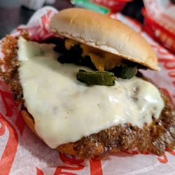 Freddy's Frozen Custard & Steakburgers - Jalapeno pepper jack steak burger