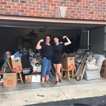Here to Home - We got it all into the garage for the hauler to take away! - Movers Near Me Here to Home - We got it all into the garage for the hauler to take away! - Movers Near Me
