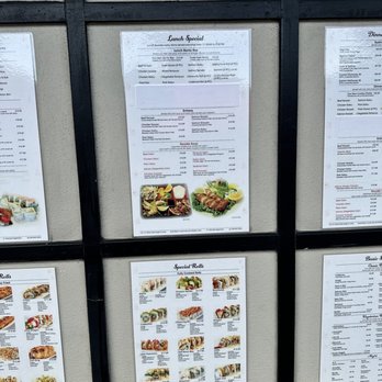 Rumble Fish - menus on a wall in a restaurant - Japanese Near Me - Scotts Valley, California Rumble Fish - menus on a wall in a restaurant - Japanese Near Me - Scotts Valley, California