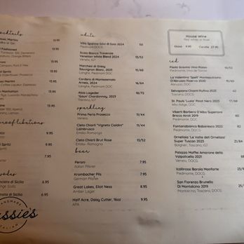 Gussie's Handmade Italian - Drink/wine menu - Italian Near Me - Chicago, Illinois