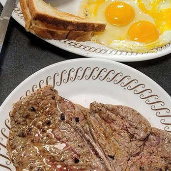 Waffle House - a steak and eggs on a plate - Breakfast & Brunch Near Me - Flowood, Mississippi