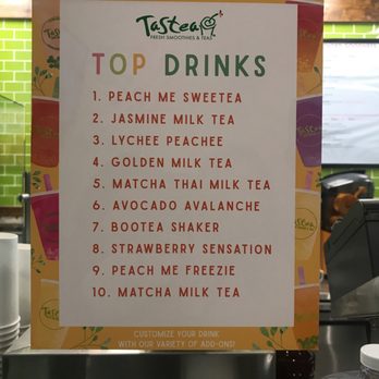 Tastea - Top 10 drinks 7/21/18 - Coffee & Tea Near Me - Alhambra, California Tastea - Top 10 drinks 7/21/18 - Coffee & Tea Near Me - Alhambra, California