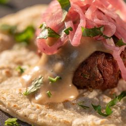 Mercadito Taqueria - Falafel My Homies! A great Vegan/Vegetarian option