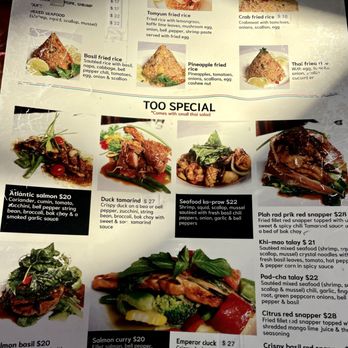 Yum Yum Too - Menu with prices (June 2024) - zoom in for prices and details - Thai Near Me - New York, New York