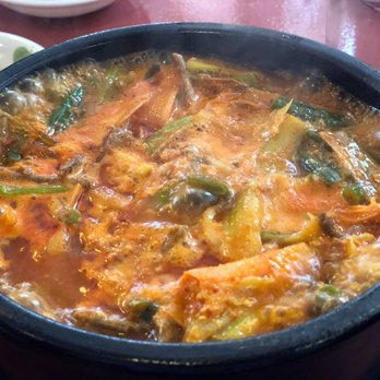 Namsan - Gae Jang... spicy shredded beef and vegetable soup with glass noodles - Korean Near Me - Kalamazoo, Michigan Namsan - Gae Jang... spicy shredded beef and vegetable soup with glass noodles - Korean Near Me - Kalamazoo, Michigan