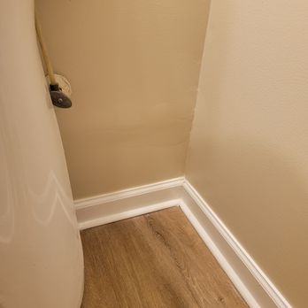 Into the Woods Flooring and Restoration - Second dry wall repair that was not flush with the wall. - Flooring Near Me - Buford, Georgia Into the Woods Flooring and Restoration - Second dry wall repair that was not flush with the wall. - Flooring Near Me - Buford, Georgia