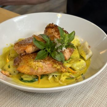 Rustica Earth Sea and Fire - Salmon Entree - Asian Fusion Near Me - St. Augustine, Florida Rustica Earth Sea and Fire - Salmon Entree - Asian Fusion Near Me - St. Augustine, Florida