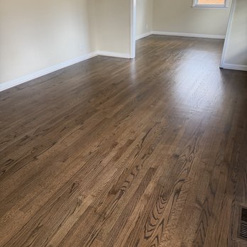 Danny Boy Flooring - Freshly refinished 3-1/4" red oak hardwoods, stained with DuraSeal "Dark Walnut", finished with Loba2k water based polyurethane. - Flooring Near Me - Creedmoor, North Carolina Danny Boy Flooring - Freshly refinished 3-1/4" red oak hardwoods, stained with DuraSeal "Dark Walnut", finished with Loba2k water based polyurethane. - Flooring Near Me - Creedmoor, North Carolina