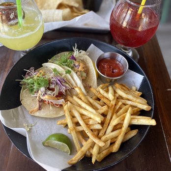 The Cliffdiver - Lobster and Shrimp tacos, there was a mahi taco also but I devoured it. - Mexican Near Me - Thousand Oaks, California The Cliffdiver - Lobster and Shrimp tacos, there was a mahi taco also but I devoured it. - Mexican Near Me - Thousand Oaks, California