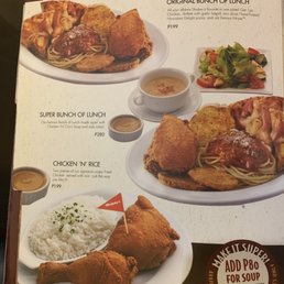The Bunch of Lunch menu... look at the price huh, can you beat that?