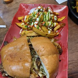 Taqueria La Delicia - Steak Torta . Big enough to share, if you're into that sort of thing.