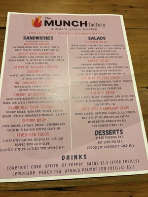 Menu photo 2 The Munch Factory New Orleans, LA Menu photo 2 The Munch Factory New Orleans, LA